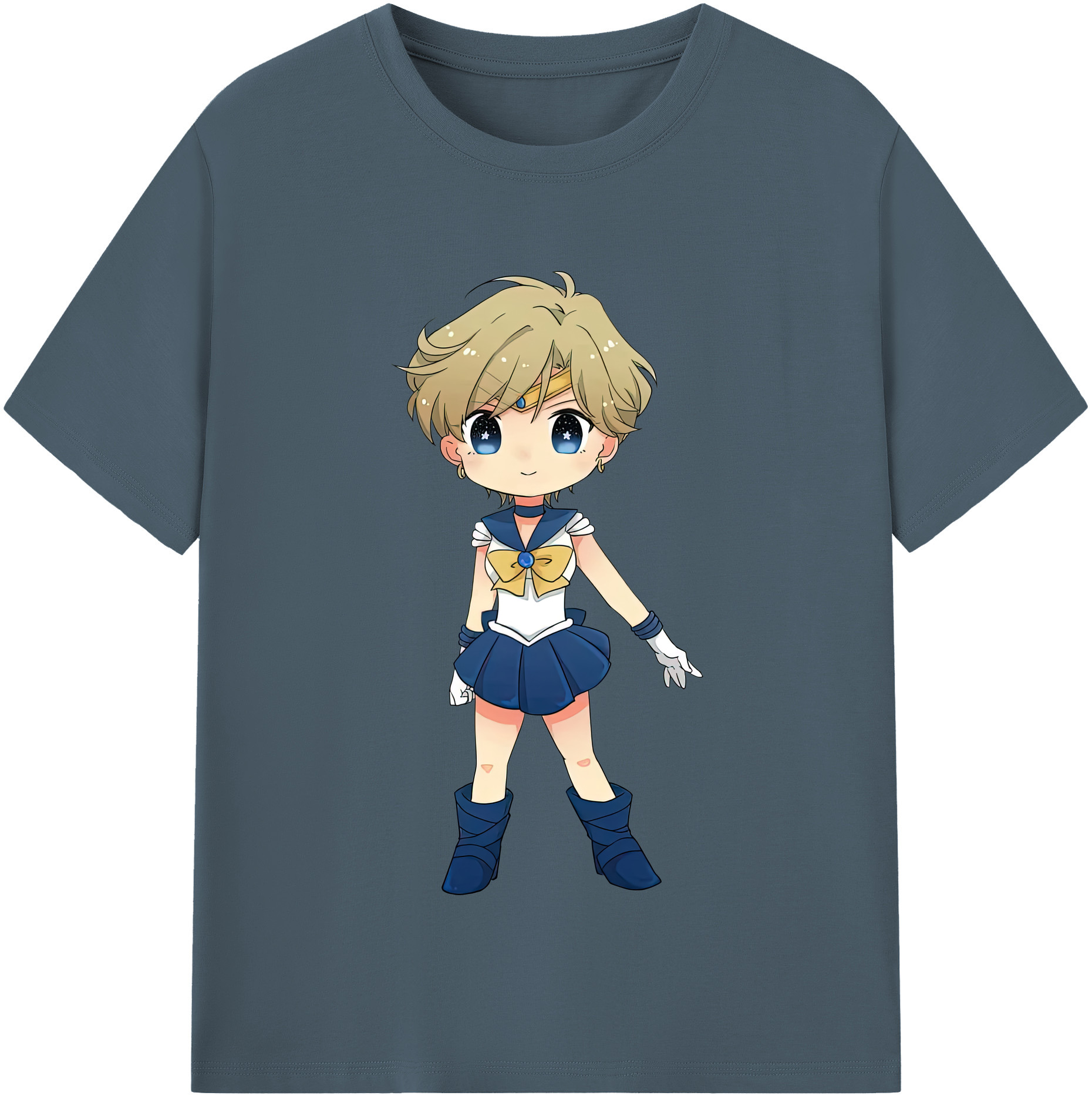 （画像用） 美少女戦士セーラームーン 天王はるか Sailor Moon Tenoh Haruka 綿100％半袖Tシャツ（フロントプリント）